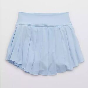 OFFLINE By Aerie Real Me Pleated Tennis Skirt Light Blue